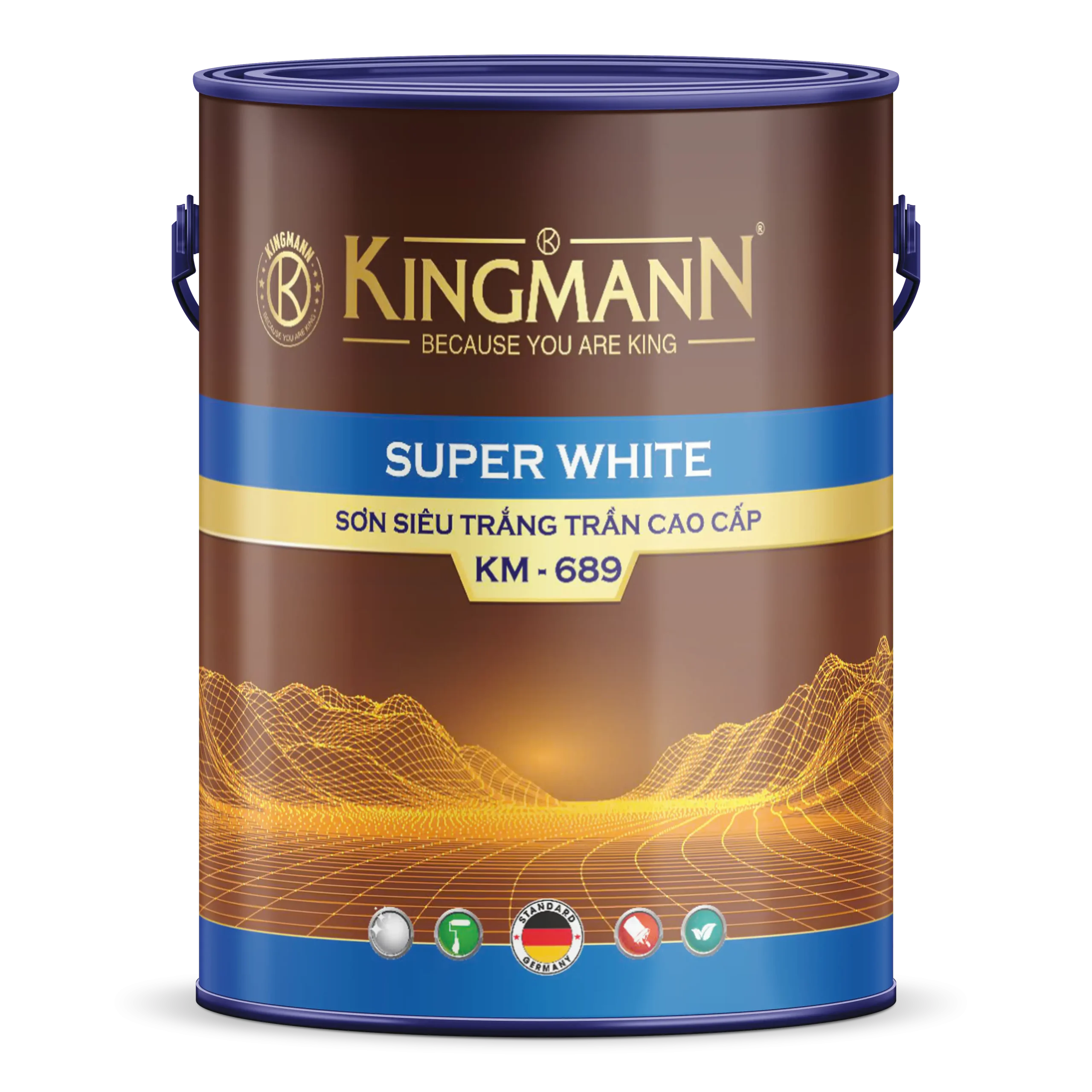 [KM-689] Sơn siêu trắng trần cao cấp kingmann
